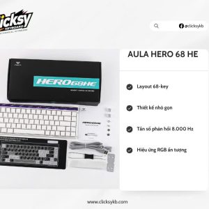 ( NEW - Rapid Trgger ) AULA HERO68 | 8k Polling Rate |0.01mm