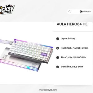 ( NEW - Rapid Trgger ) AULA HERO84 - HERO68 | 8k Polling Rate |0.01mm